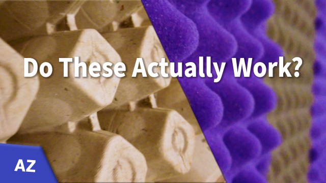 Do these actually work? Acoustic foam, egg cartons, and other materials.